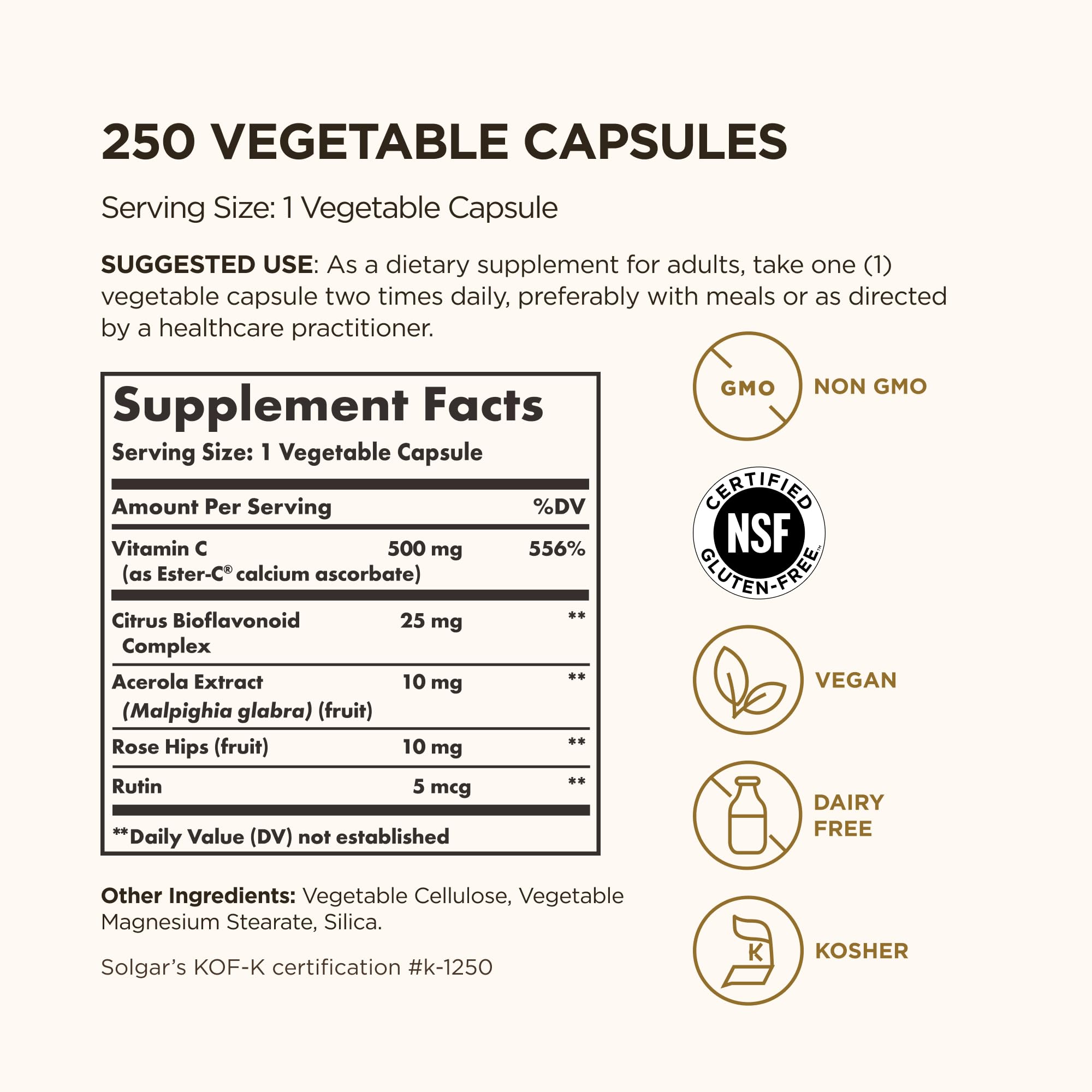 Solgar cápsula vegetal en primer plano, fácil de tragar y vegana