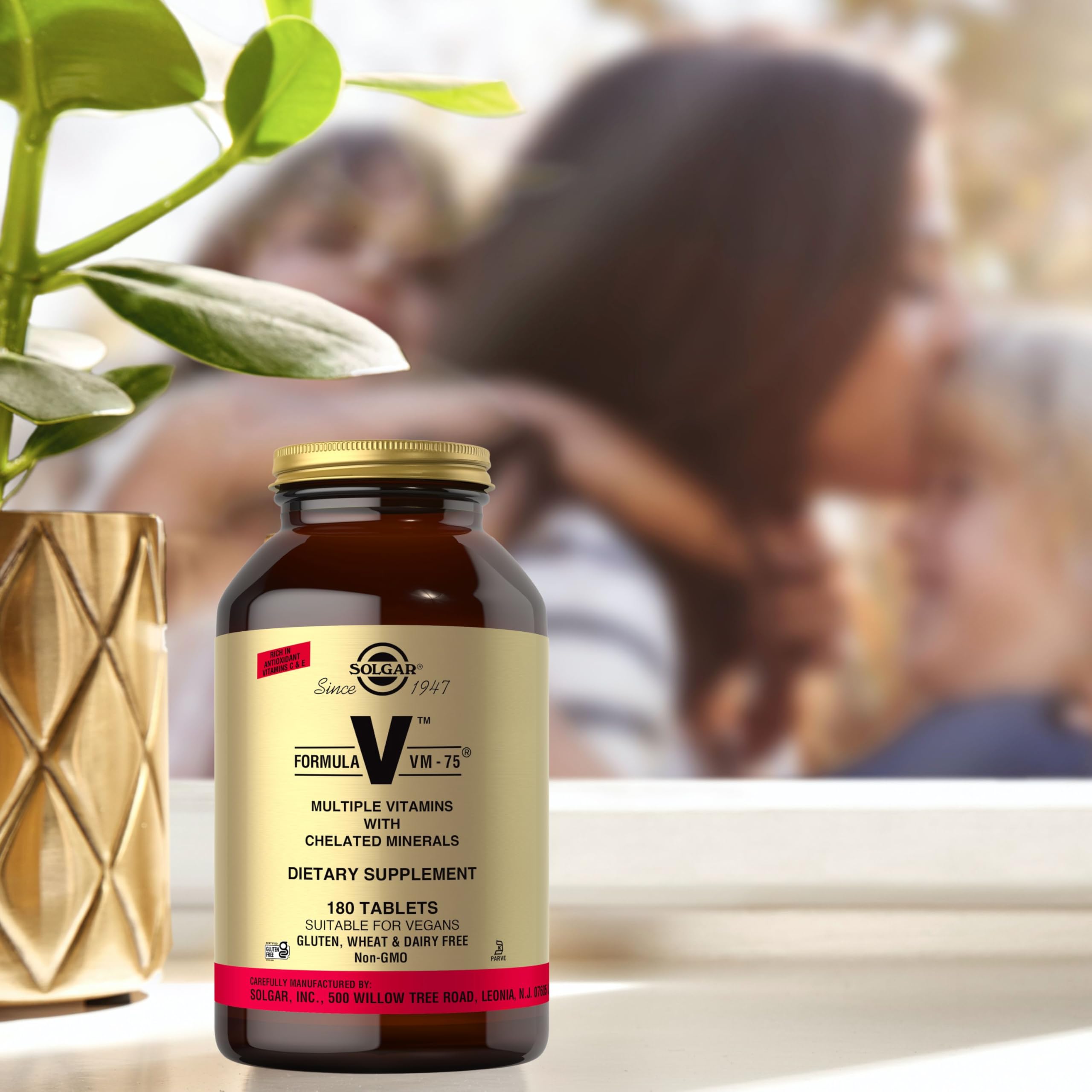 Solgar etiqueta nutricional en detalle que muestra composición completa