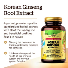 Solgar textura del polvo de raíz de ginseng, conservación de fitonutrientes