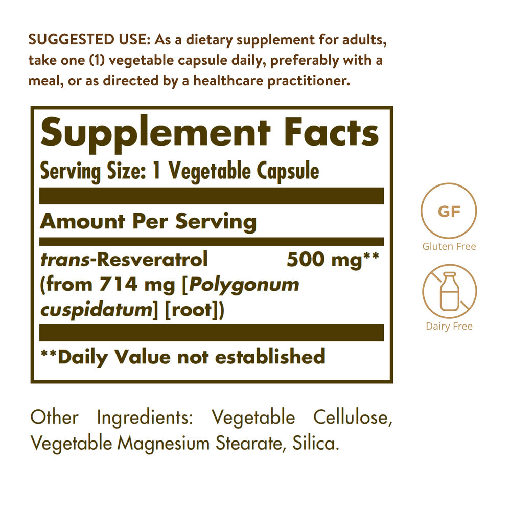 Solgar resveratrol cápsula vegetal abierta mostrando contenido y pureza