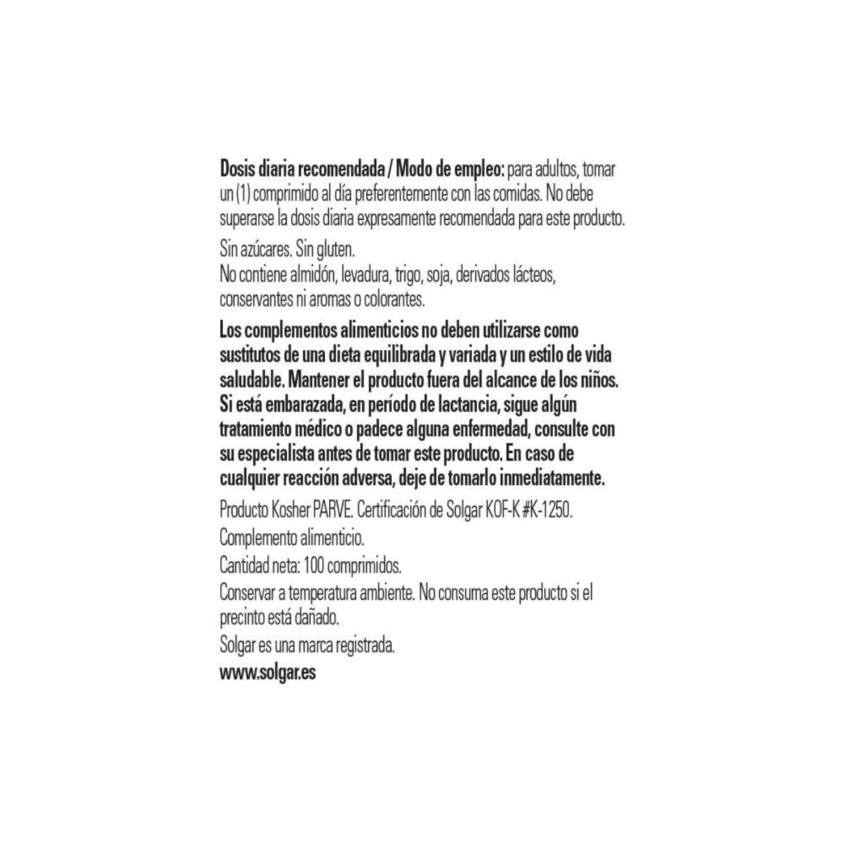 Solgar bottle with glass of water for daily routine and hydration.