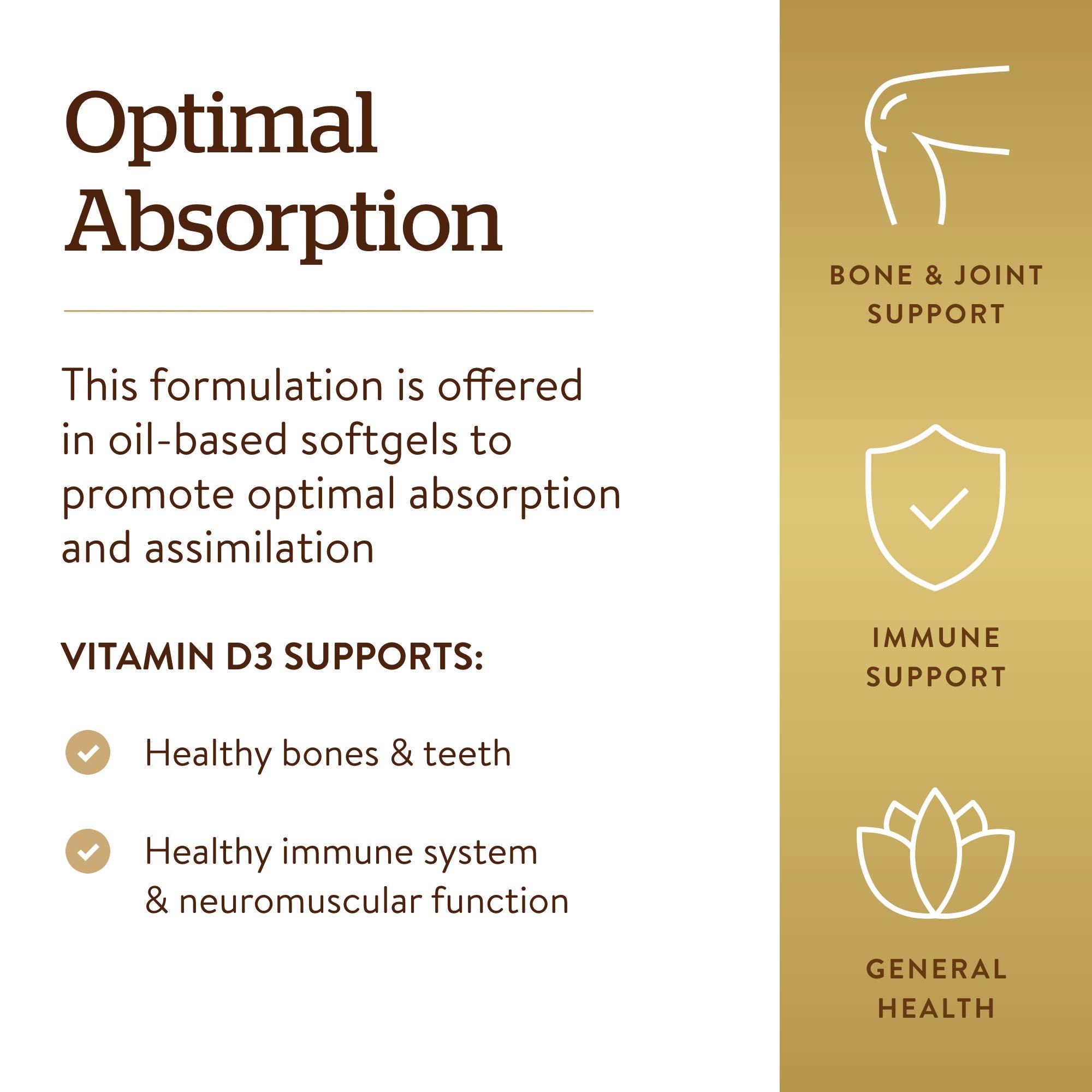 Persona sosteniendo una cápsula Solgar Vitamin D3 antes de tomarla, uso práctico diario