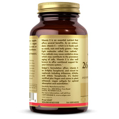 Solgar Vitamin E bottles on shelf, reliable antioxidant support.