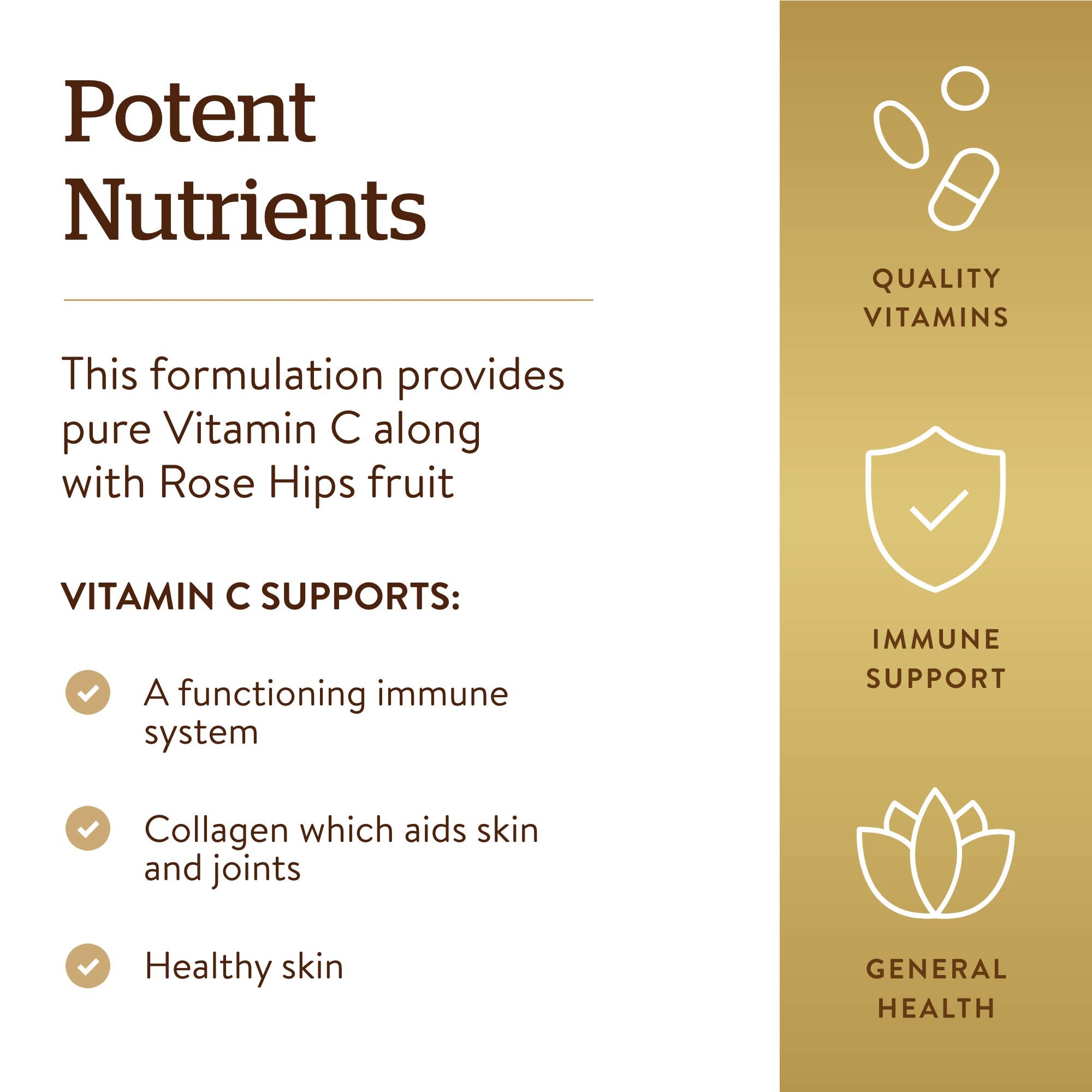 Solgar Vitamina C 500 mg sin gluten frasco, adecuado para dietas