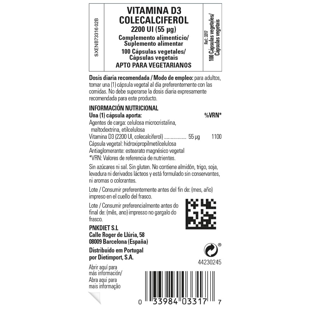 Comparación de tamaño Solgar Vitamina D3 para visualizar cantidad por envase