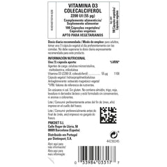 Comparación de tamaño Solgar Vitamina D3 para visualizar cantidad por envase