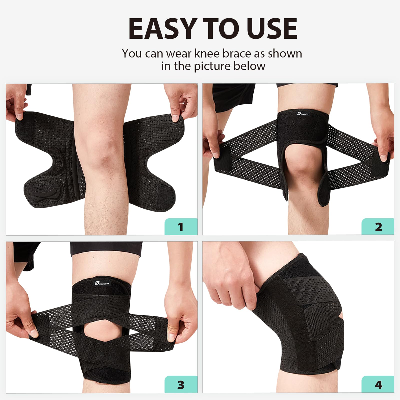 SolidFit etiqueta con instrucciones y materiales para uso seguro