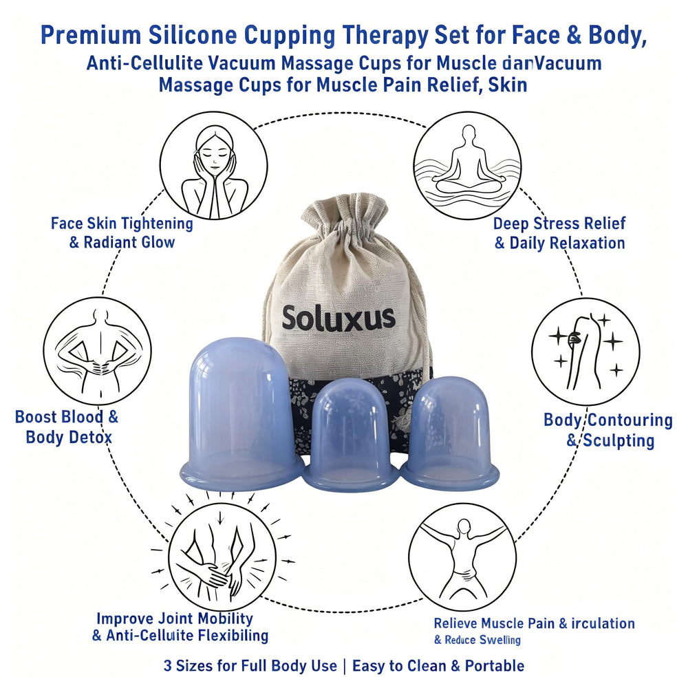Soluxus copa pequeña en rostro promoviendo microcirculación y luminosidad
