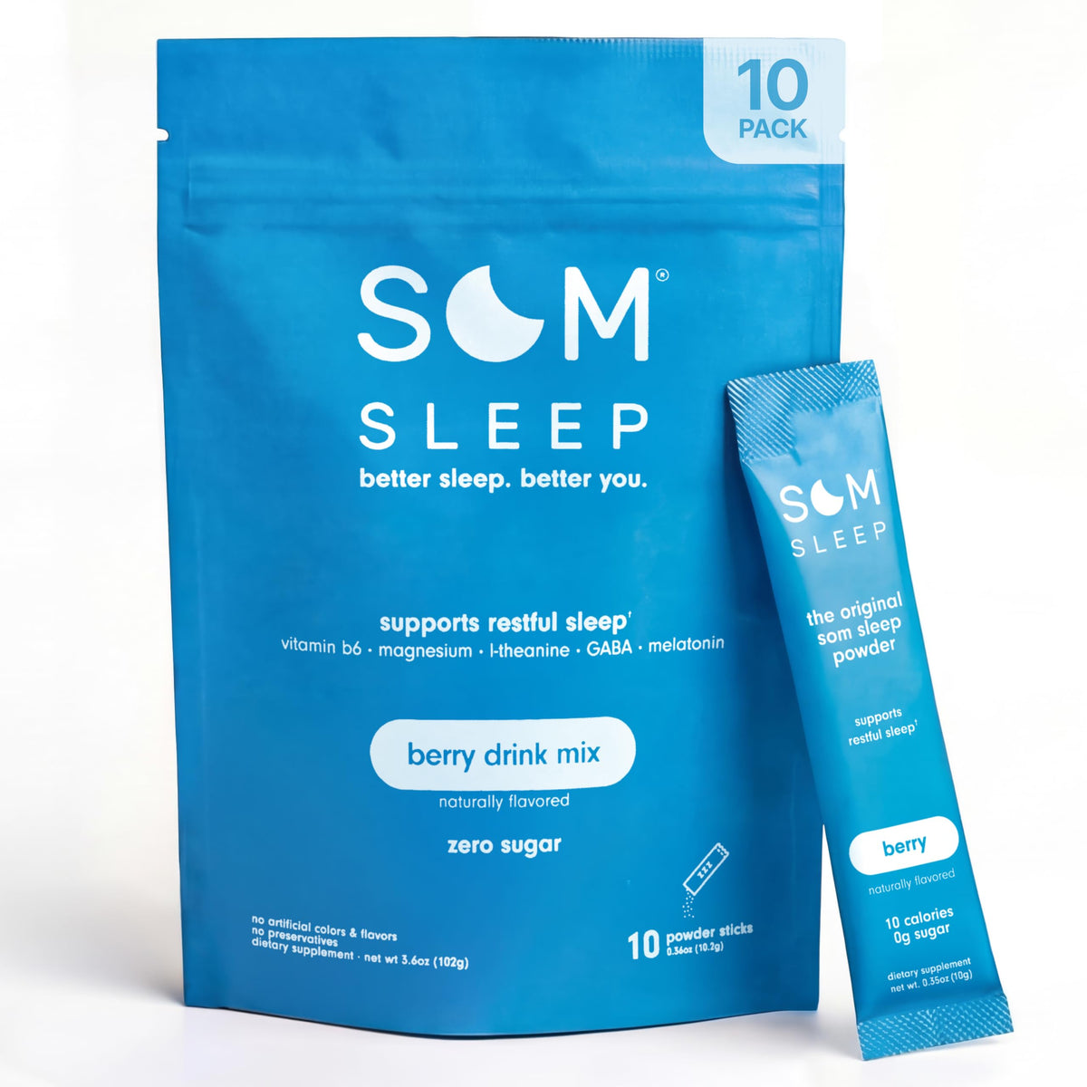 Som Sleep frontal mostrando el paquete y beneficios rápidamente