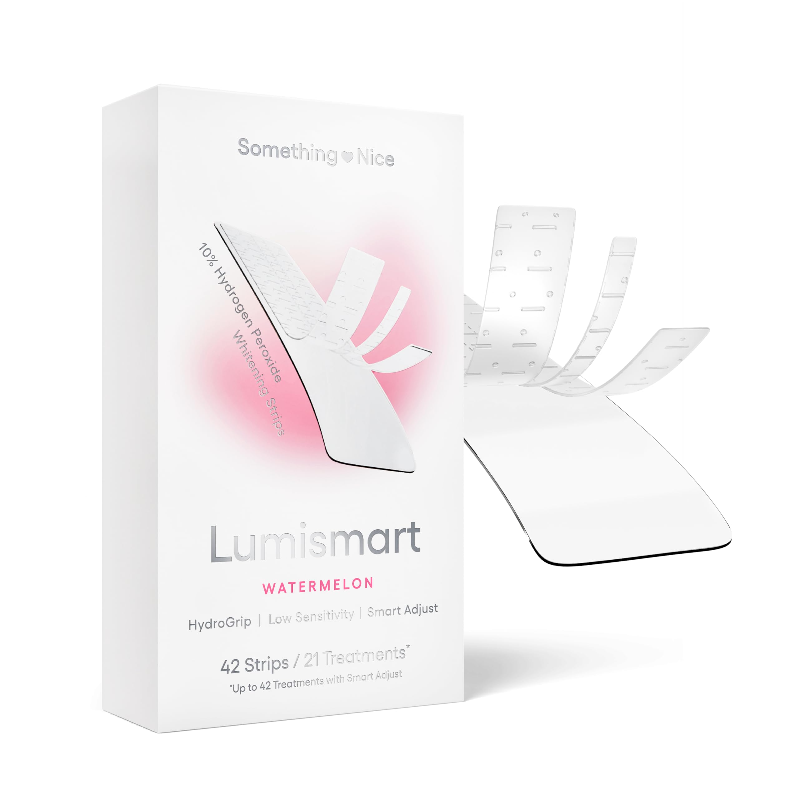 Something Nice embalaje frontal de Lumismart mostrando beneficios y sabor sandía