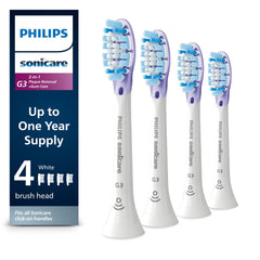 Philips Sonicare frontal del pack de cuatro cabezales, prácticas y duraderas