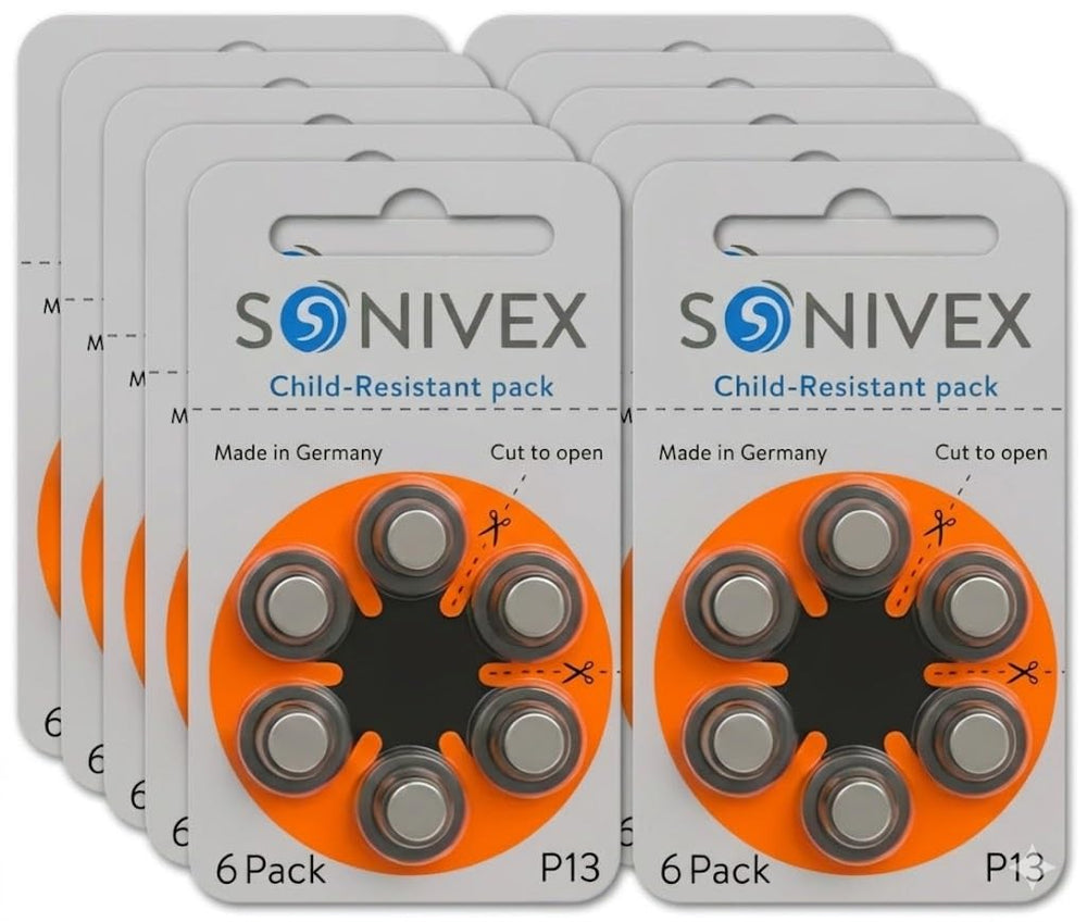 SONIVEX primer plano de la lengüeta naranja PR48, beneficio: identificación clara y compatibilidad