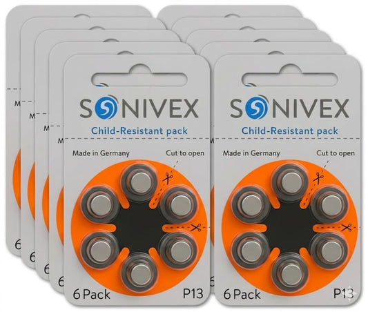 SONIVEX primer plano de la lengüeta naranja PR48, beneficio: identificación clara y compatibilidad