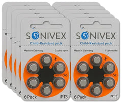SONIVEX primer plano de la lengüeta naranja PR48, beneficio: identificación clara y compatibilidad