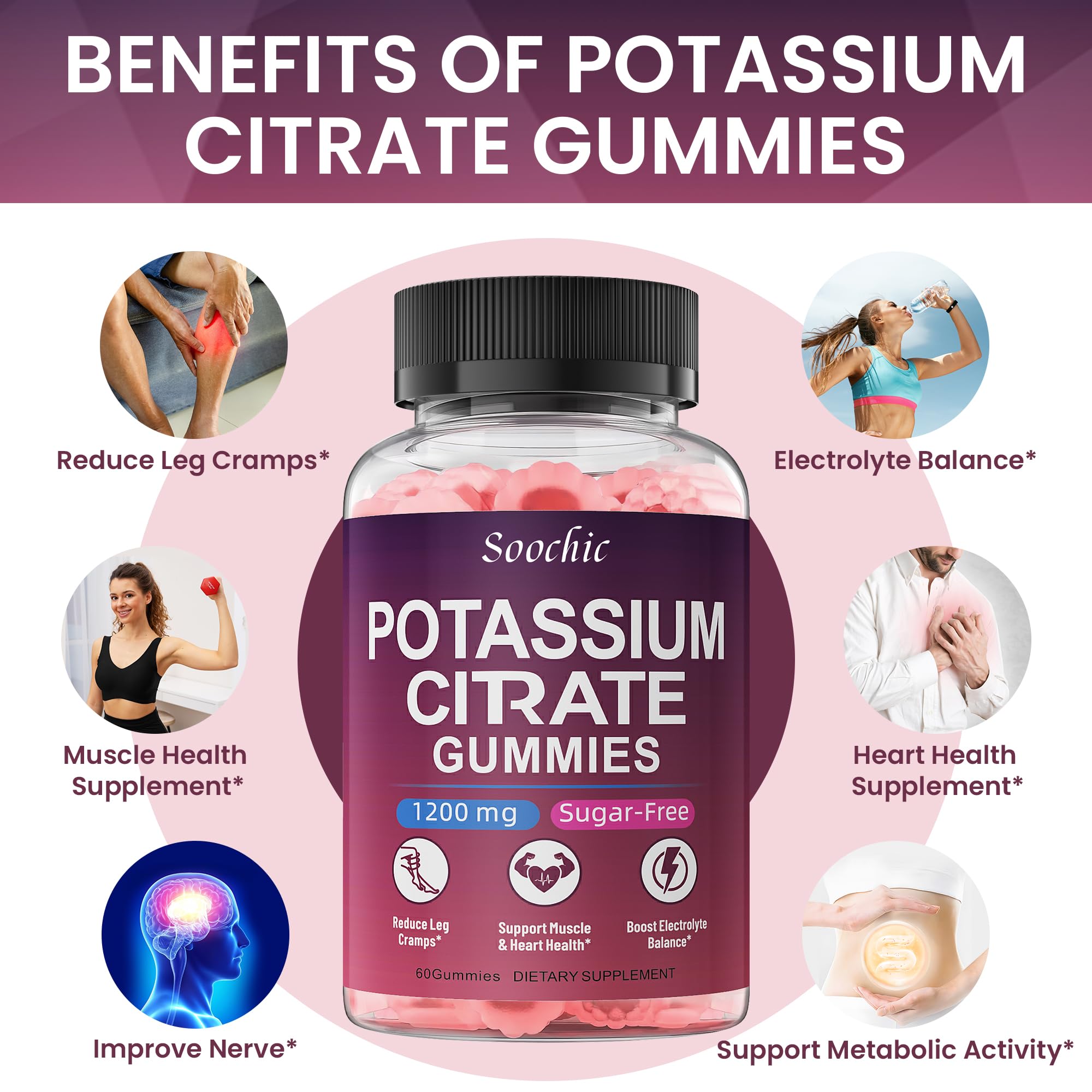 Soochic etiqueta con ingredientes y información de citrato de potasio claramente visible