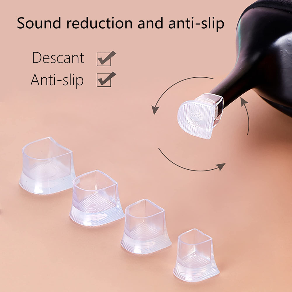 SooGree primer plano de tapones transparentes y negros versatilidad