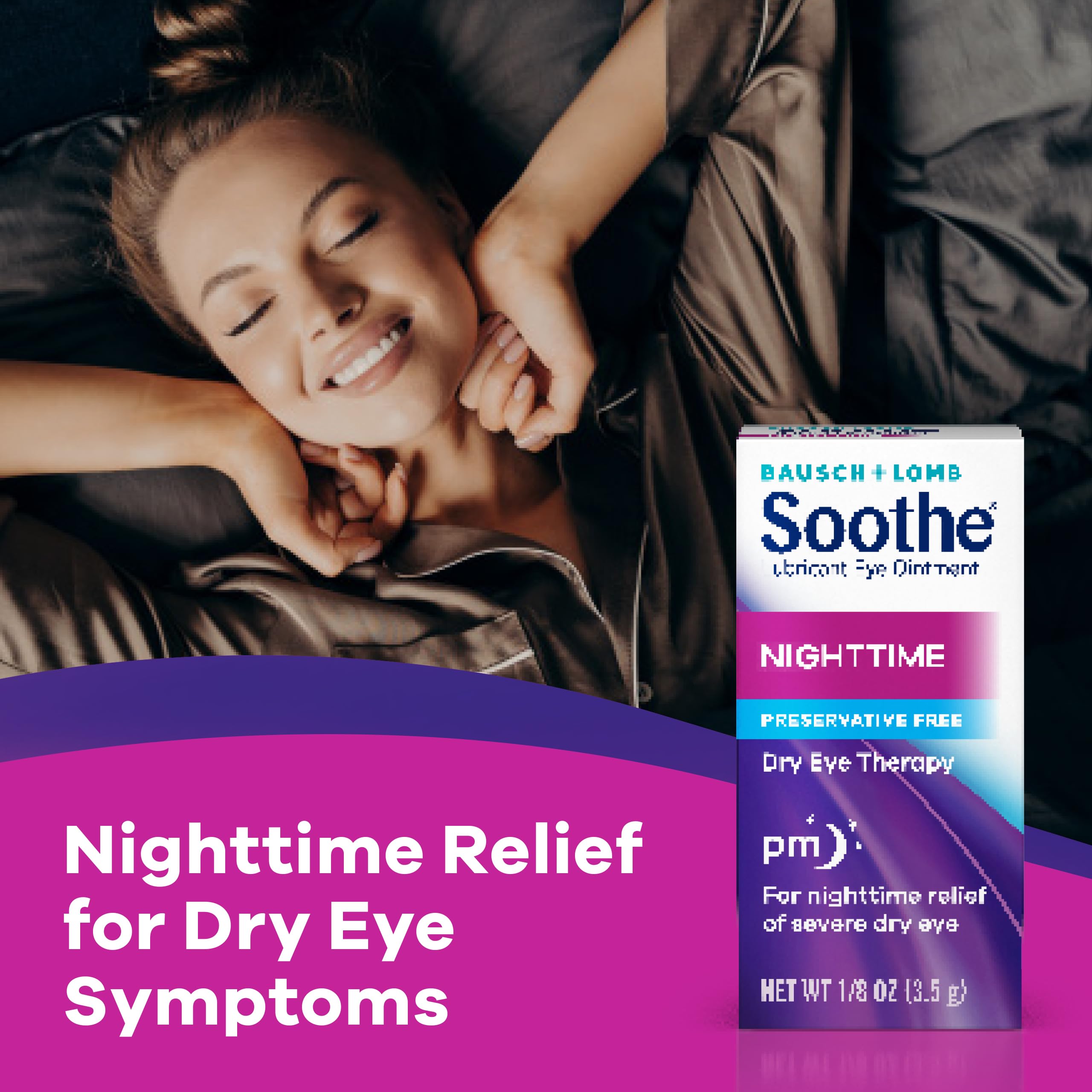 Soothe etiqueta Bausch + Lomb legible que inspira confianza