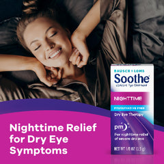 Soothe etiqueta Bausch + Lomb legible que inspira confianza