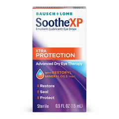 Soothe XP aplicación en ojo de modelo para alivio y protección