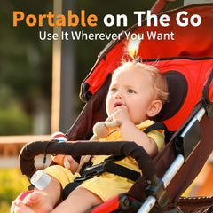 Soothing Sounds comparativa de tamaño en mano para ver portabilidad y llevarlo en viaje