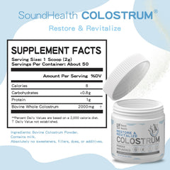 Sound Health Supplements: textura del polvo en la mano, fácil disolver