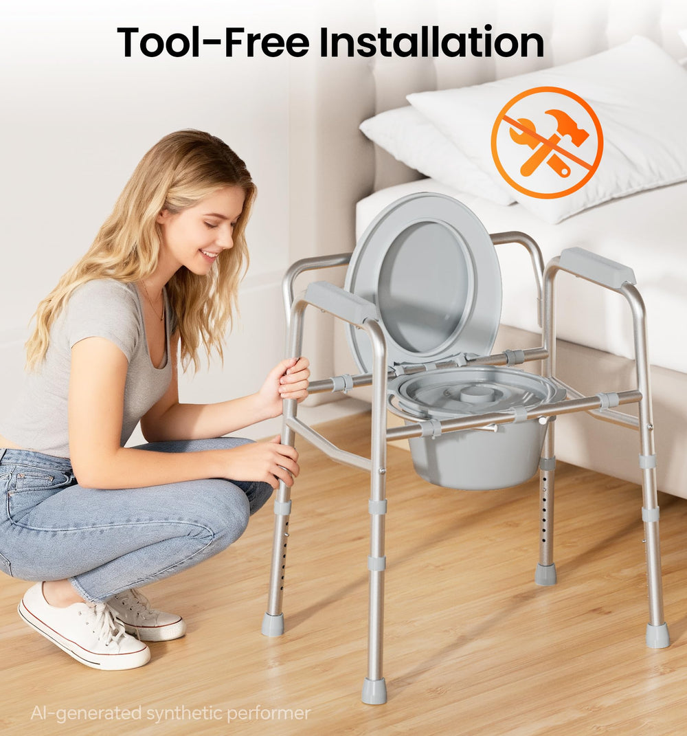 soundfuse comparación de tamaño junto a una silla estándar para referencia