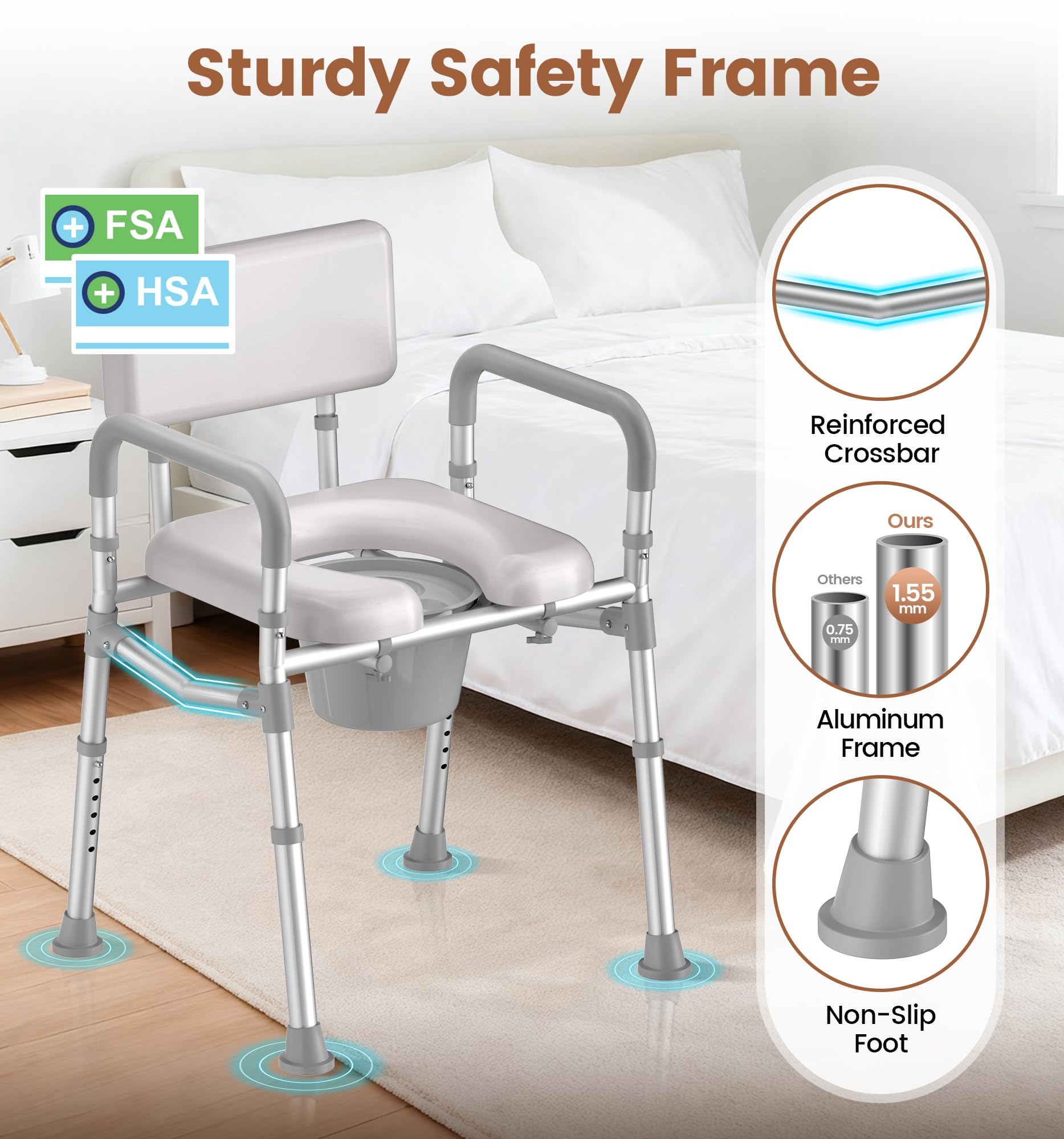 soundfuse primer plano del asiento acolchado que proporciona confort duradero