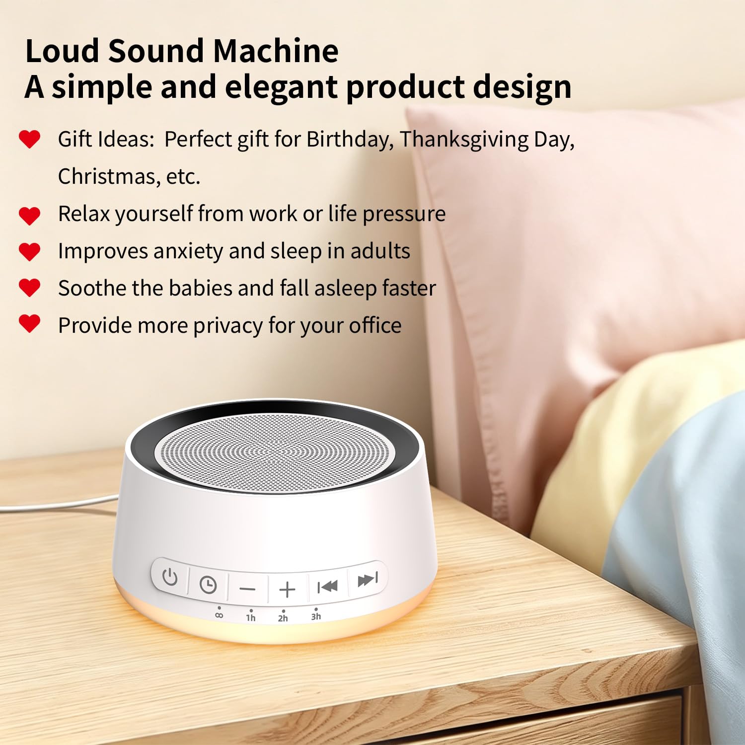 SoundMe comparación de tamaño en mano para transporte y viaje