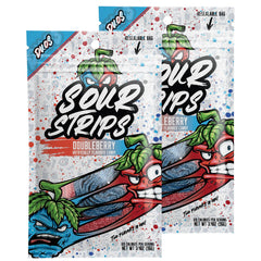 SOUR STRIPS empaque frontal mostrando doblepack y conveniencia