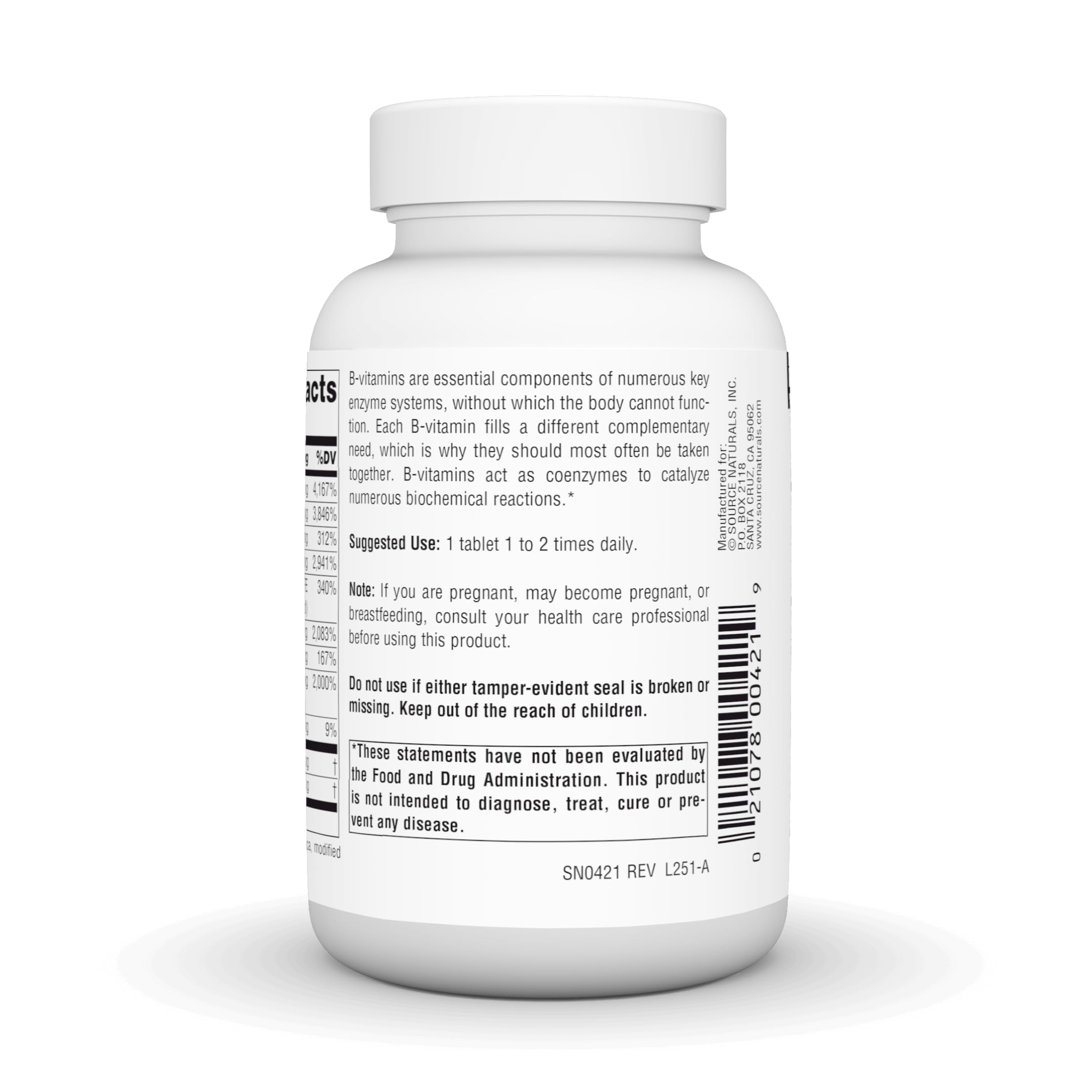 Source Naturals tableta en mano compara tamaño y facilidad de ingestión