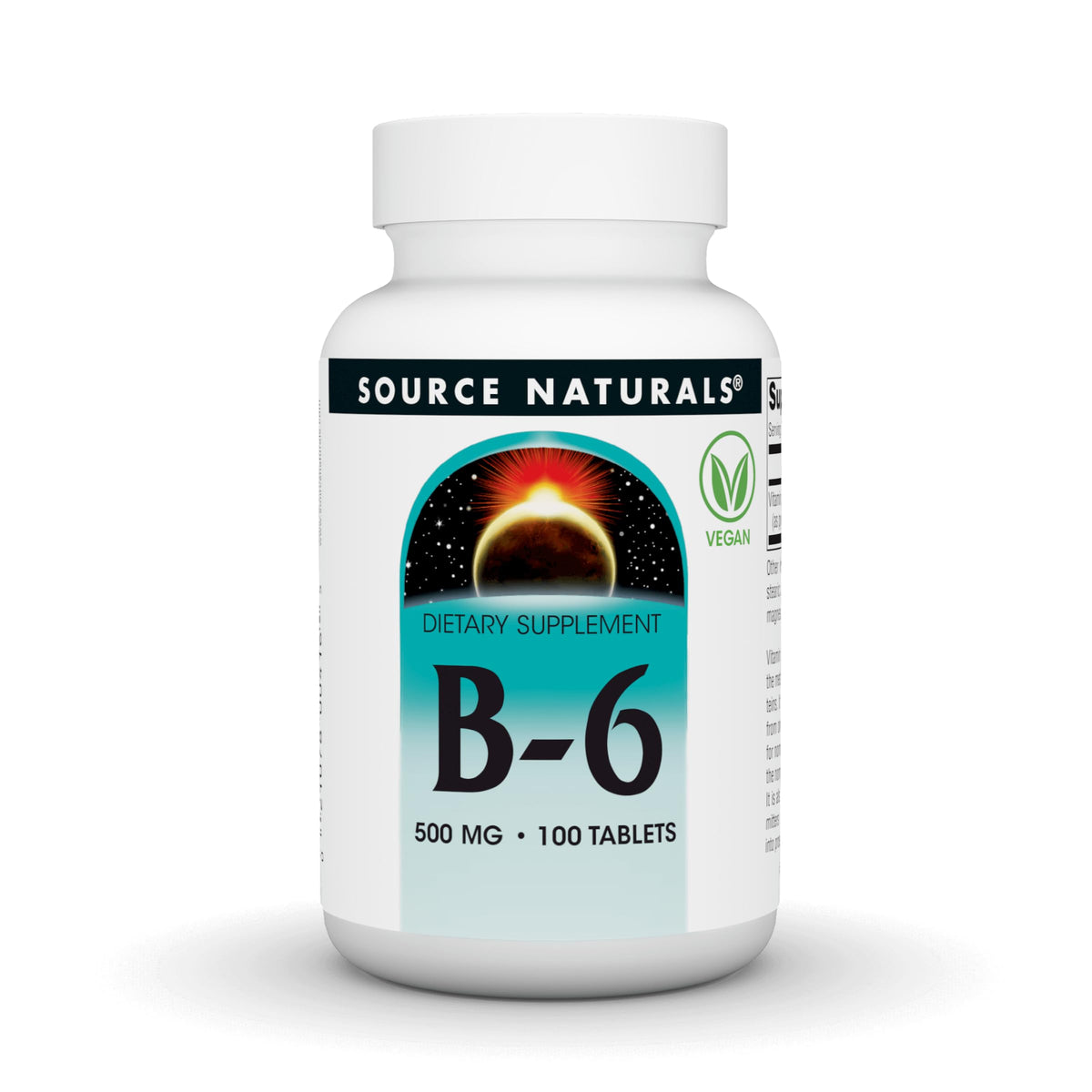 Source Naturals botella frontal mostrando 100 tabletas, claridad de producto