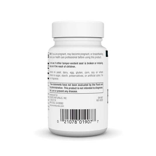 Source Naturals tableta en mano para ver tamaño y facilitar la dosificación diaria