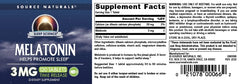 Source Naturals botella abierta con tabletas demostrando cantidad en el envase