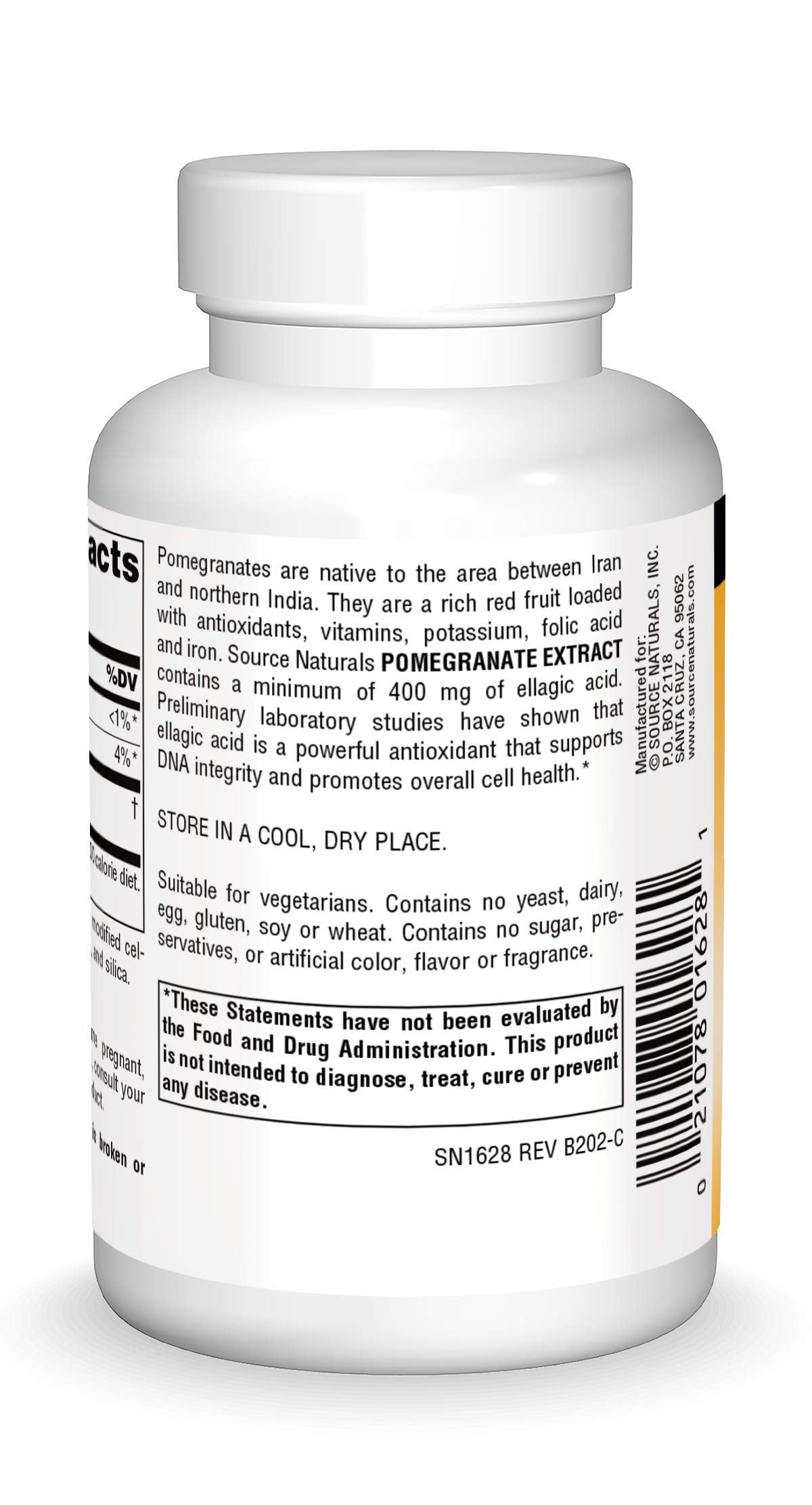 Source Naturals detalle de la textura del comprimido para evaluar calidad