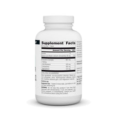 Source Naturals comprimido en primer plano para ver forma y tamaño