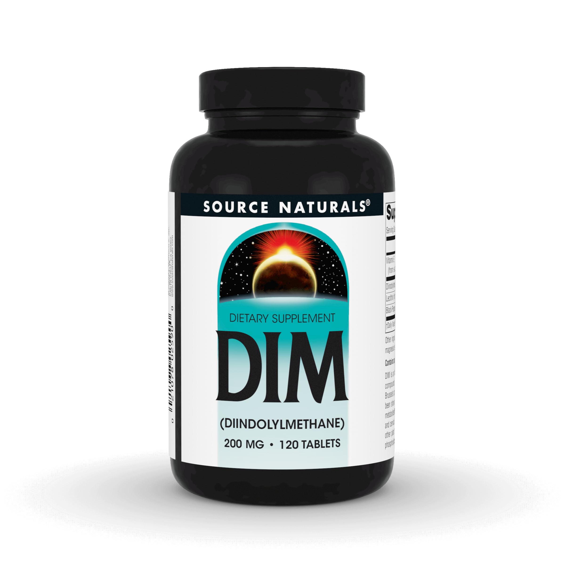 Source Naturals botella frontal mostrando 120 tabletas y beneficios de formulación