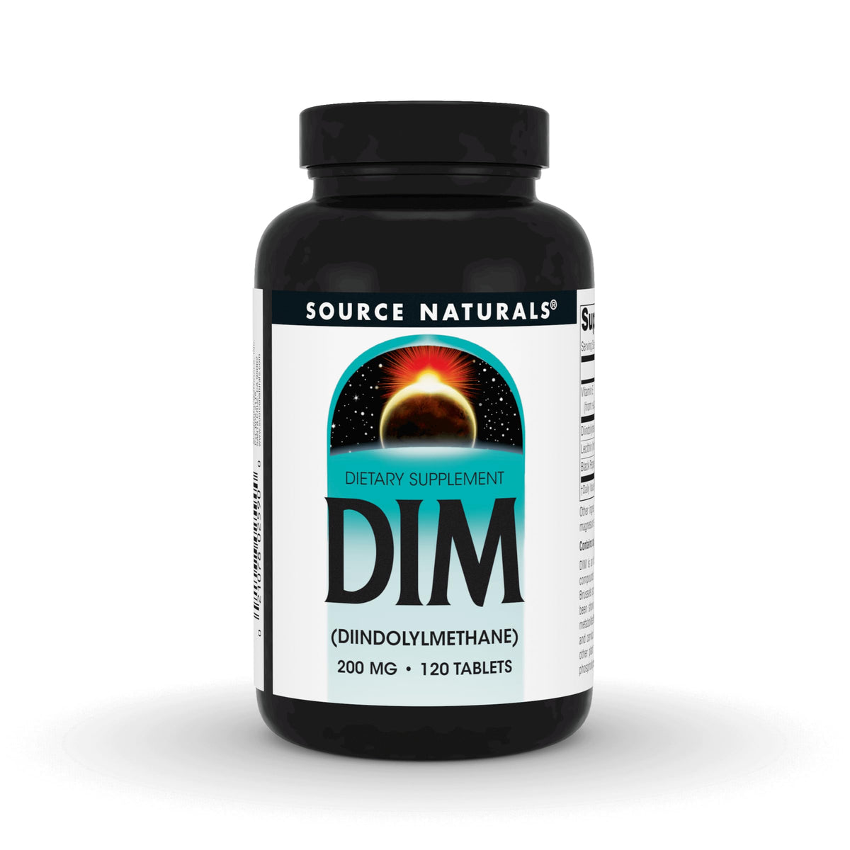 Source Naturals botella frontal mostrando 120 tabletas y beneficios de formulación