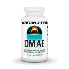 Source Naturals envase frontal que destaca 200 cápsulas para concentración