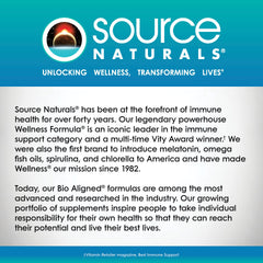 Source Naturals envase y caja que ilustran presentación profesional