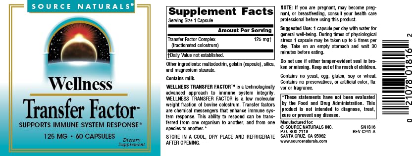 Source Naturals etiqueta nutricional legible con instrucciones y ingredientes