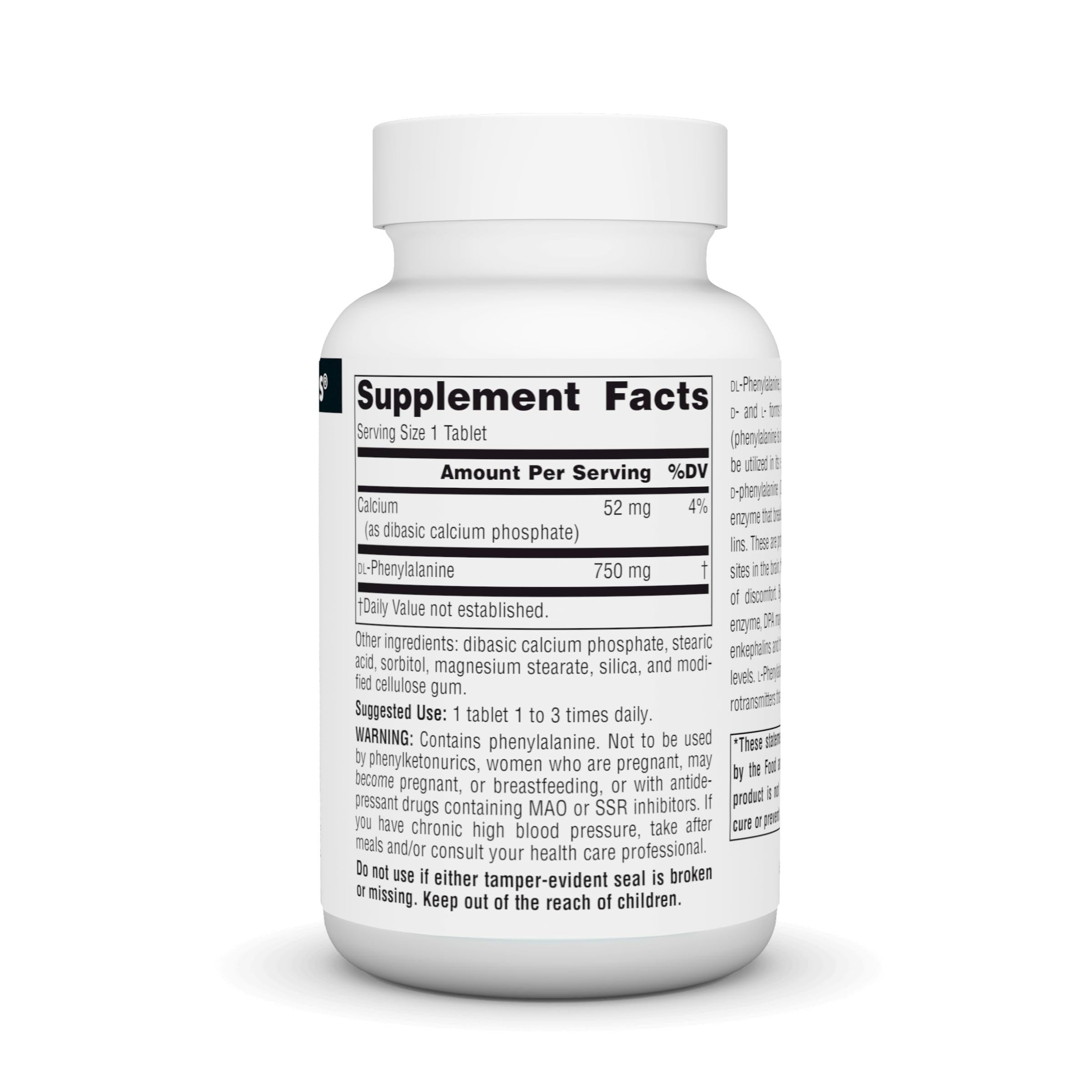 Source Naturals etiqueta en detalle con ingredientes y claridad