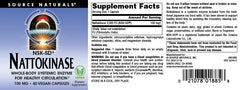 Source Naturals etiqueta con información de NSK‑SD y ventajas de calidad cGMP