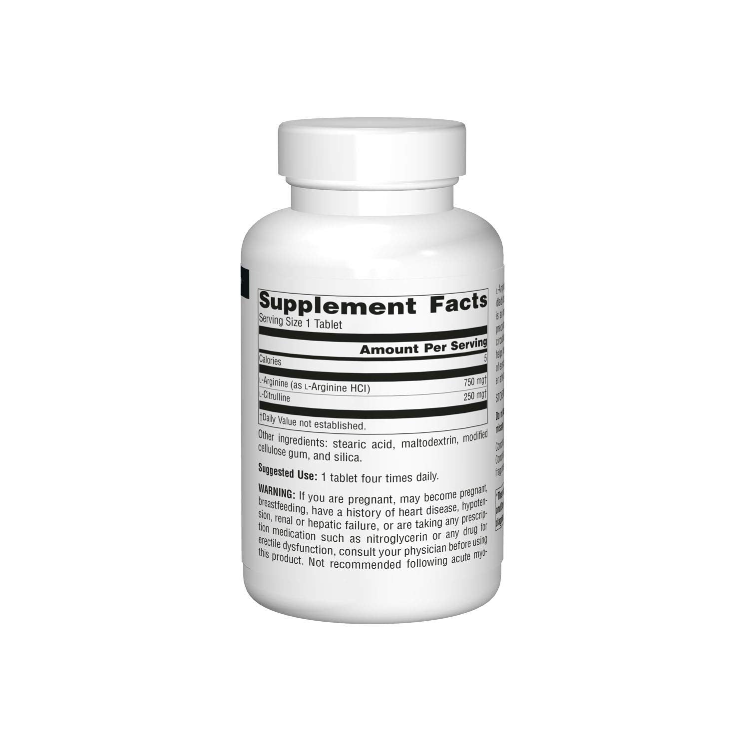 Source Naturals etiqueta con información de ingredientes y ausencia de alérgenos clara