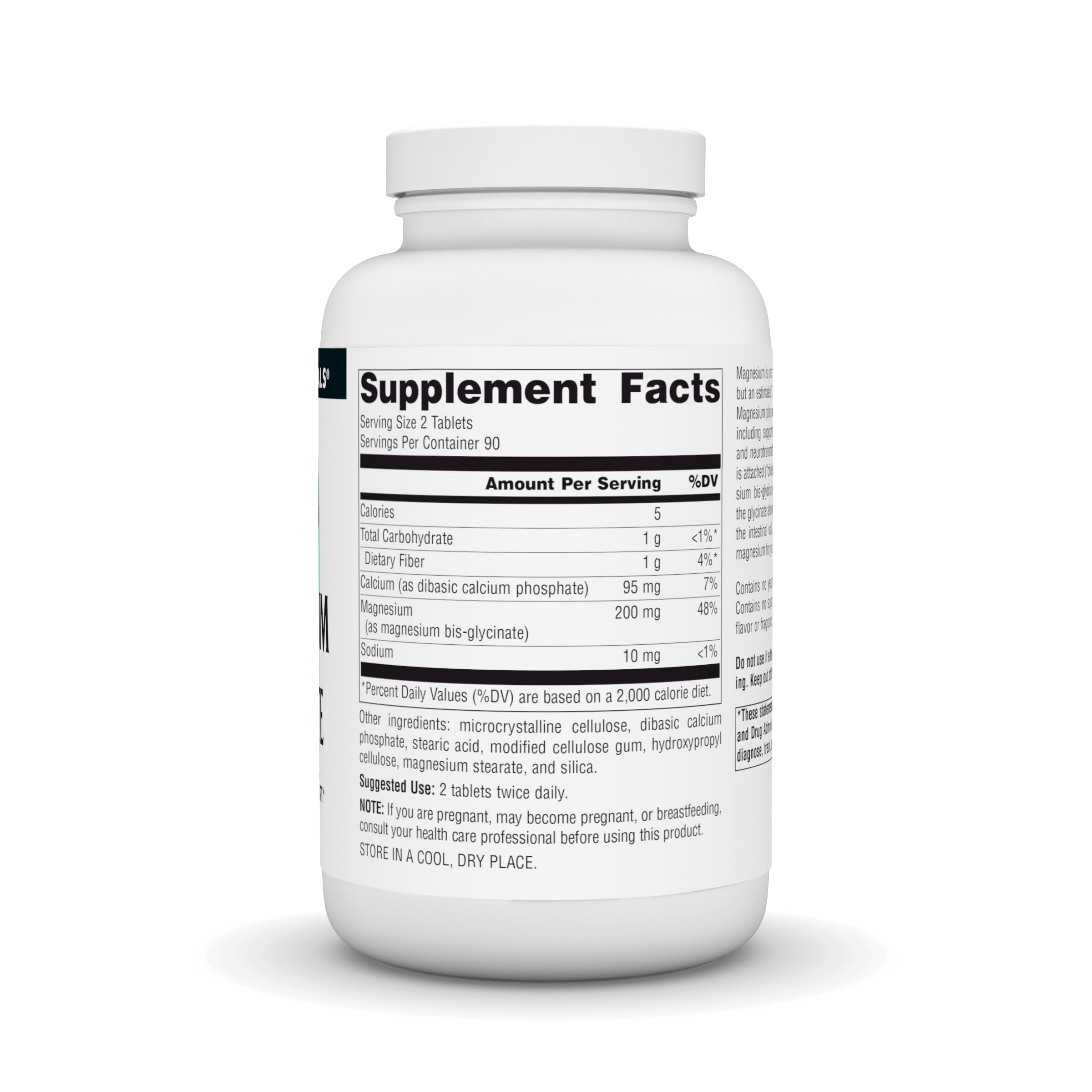 Source Naturals etiqueta con información del producto y ventaja de transparencia de ingredientes