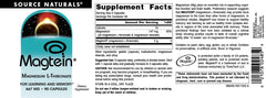 Source Naturals etiqueta con ingredientes y datos de fabricación