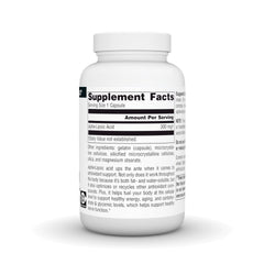 Source Naturals etiqueta nutricional legible con información de dosis y seguridad