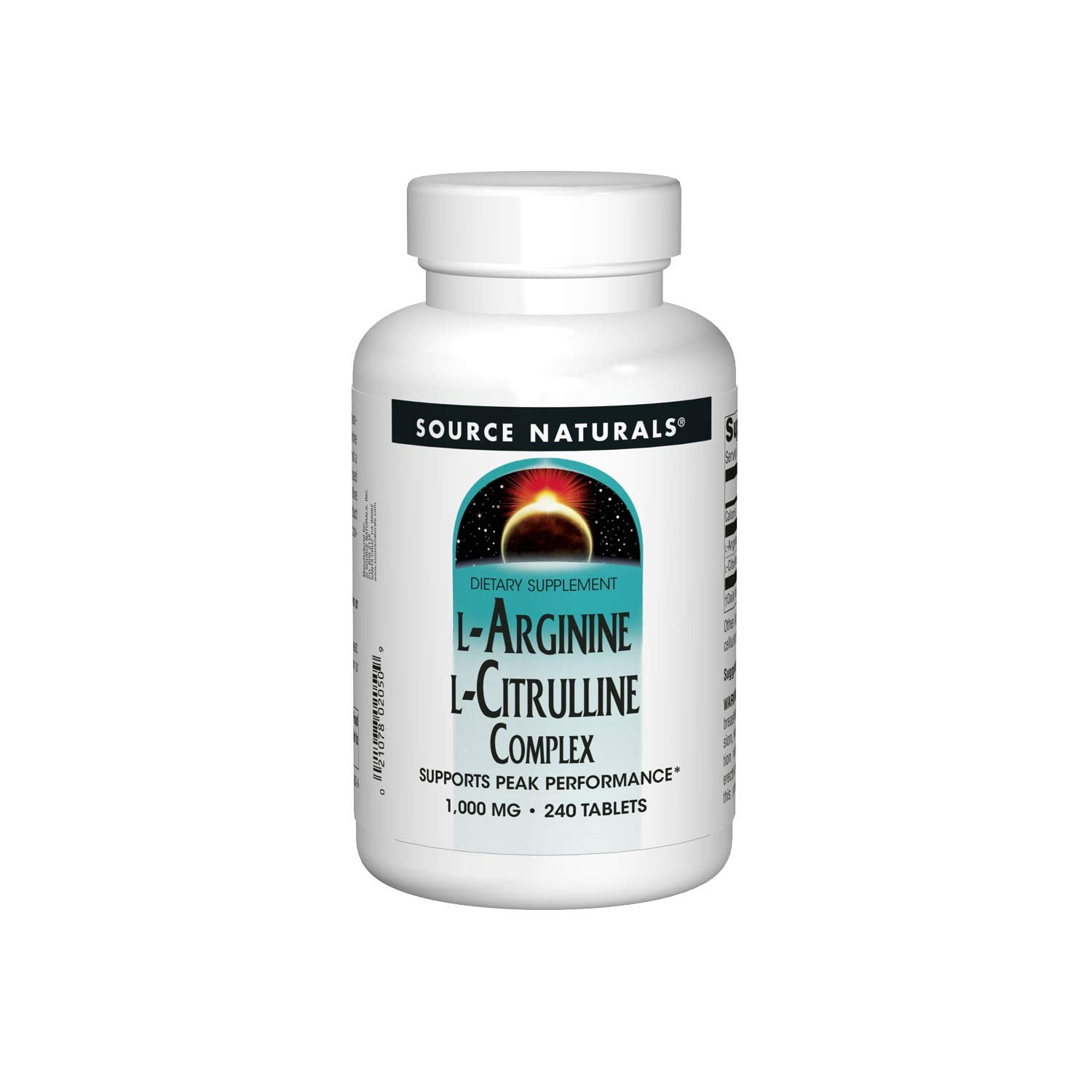 Source Naturals frasco delantero mostrando el envase y cantidad de tabletas, aporta confianza