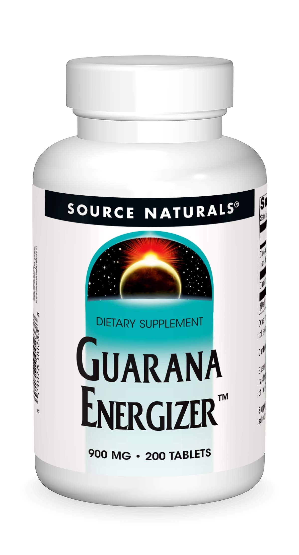 Source Naturals frasco frontal mostrando 200 tabletas y facilidad de almacenamiento