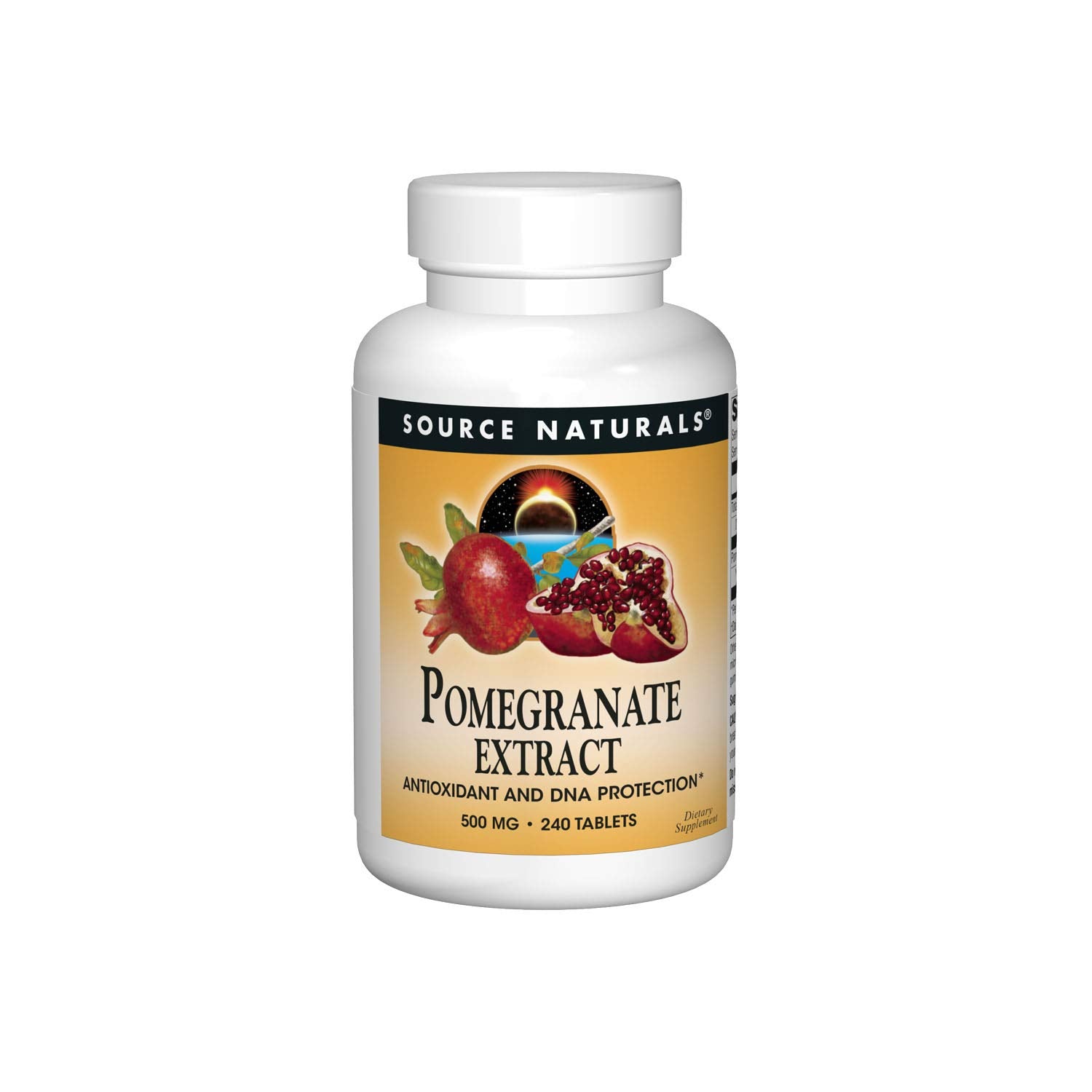 Source Naturals frasco frontal mostrando etiqueta y cantidad de tabletas, confianza en calidad