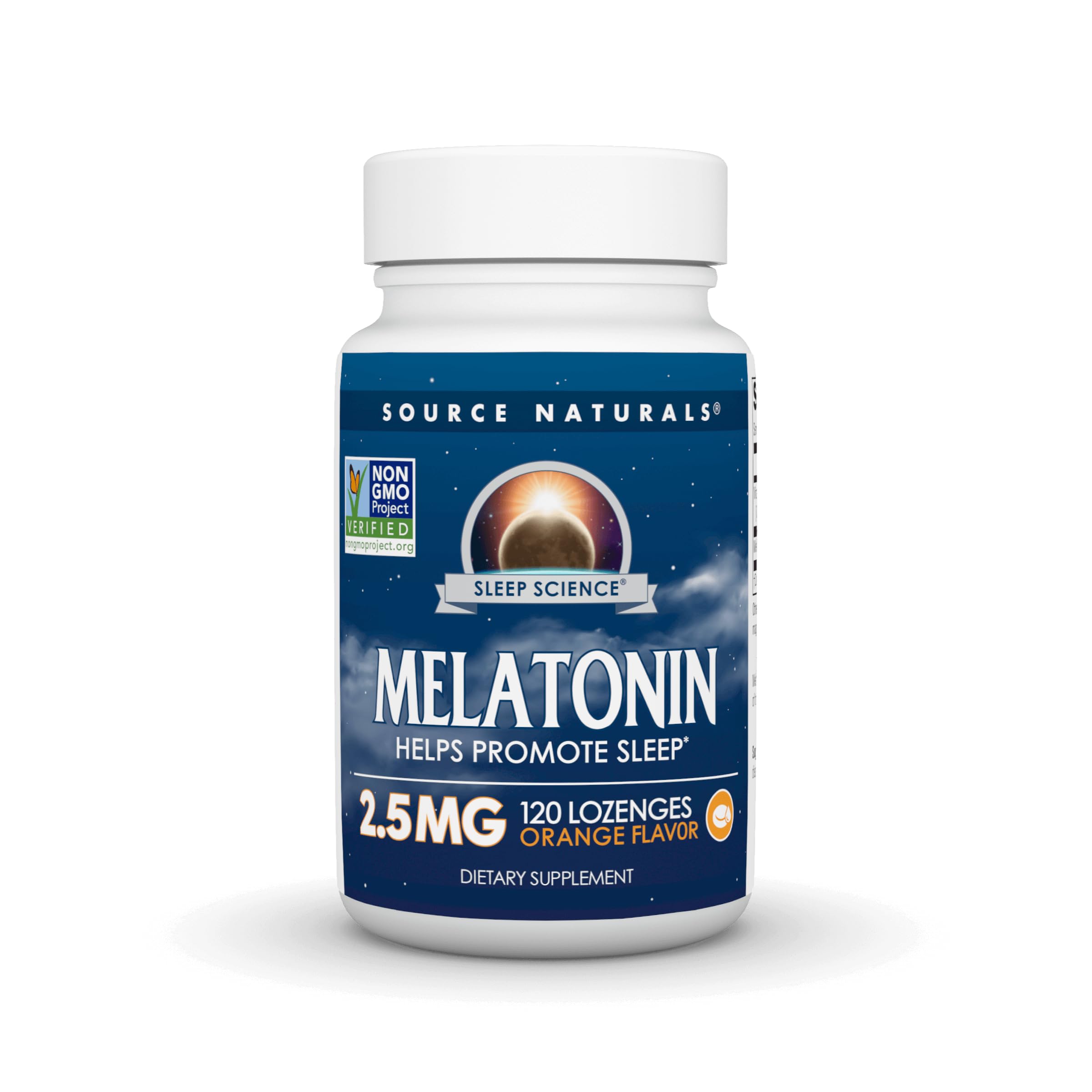 Source Naturals frente del envase mostrando 120 pastillas naranja y dosis